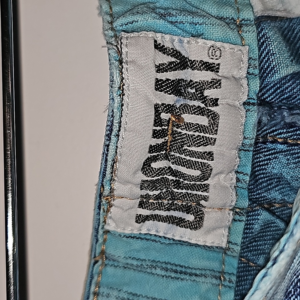 Vintage 80s Unionbay Chic Blue Acid Wash Jeans w/yoke& tapered leg Size 7x 29 - Picture 3 of 13